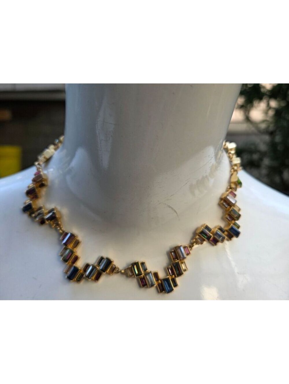Stella & Dot Harley Baguette Statement Necklace